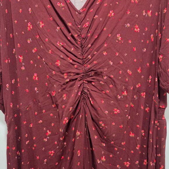 NWOT Old Navy Size 3x Ruched Midi Dress - Picture 3 of 4